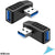 Kimilar Set 2 Adaptoare USB 3.0 M to F Unghi 90 270 grade
