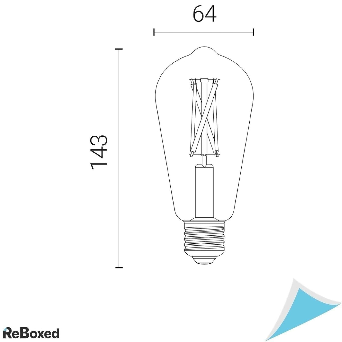 4lite Smart Wiz Bec LED Vintage ST64 E27 7W 640lm