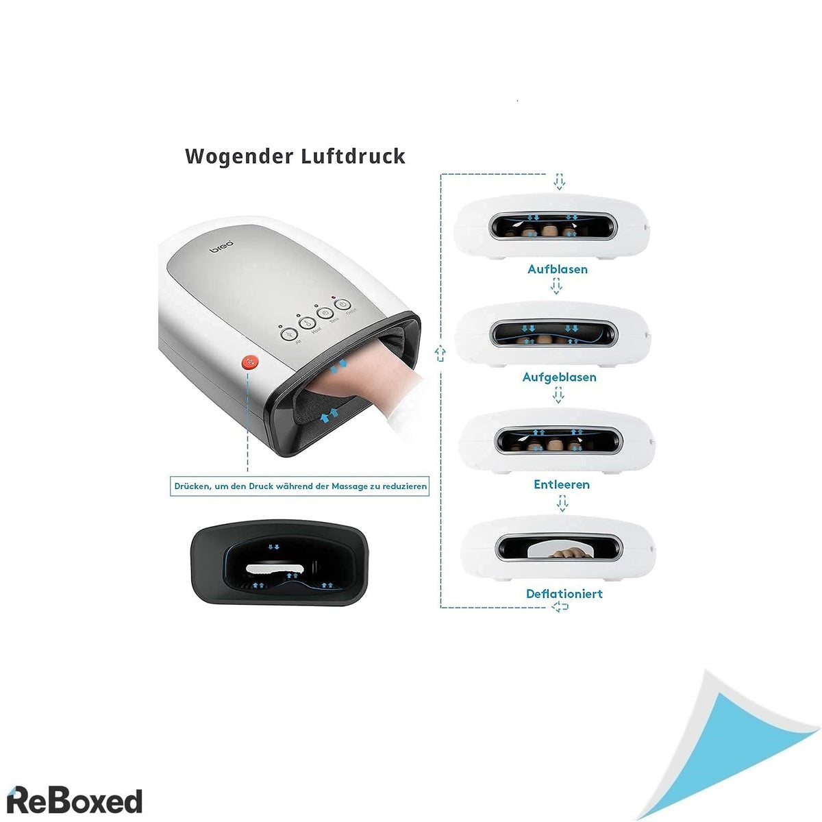 Breo iPalm520s – Aparat electric de masaj pentru maini cu presiune si caldura