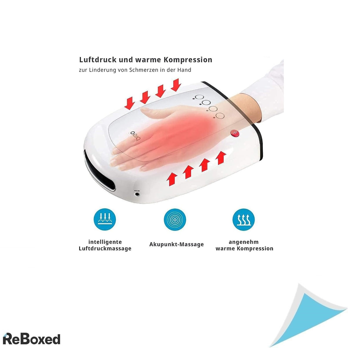 Breo iPalm520s – Aparat electric de masaj pentru maini cu presiune si caldura