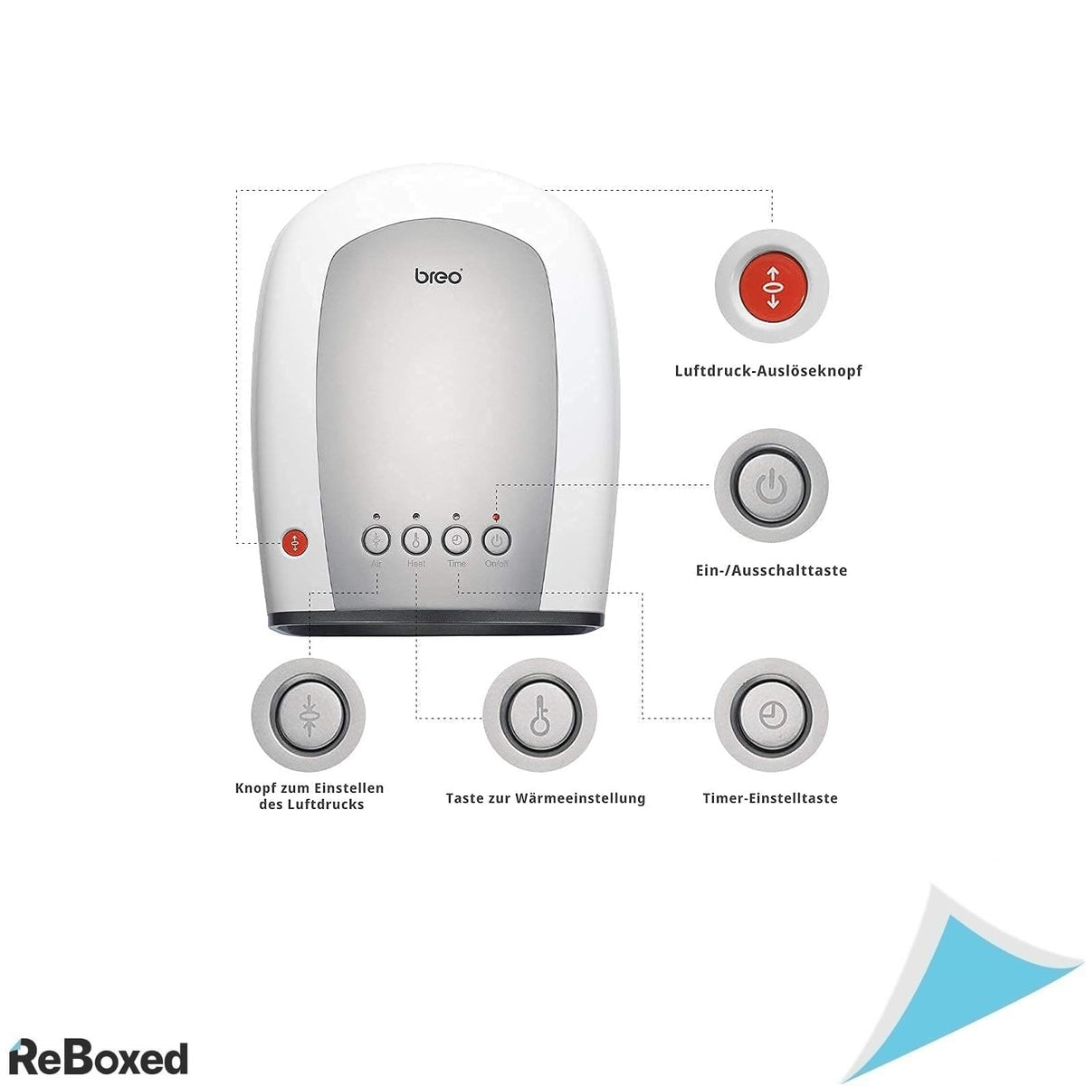 Breo iPalm520s – Aparat electric de masaj pentru maini cu presiune si caldura