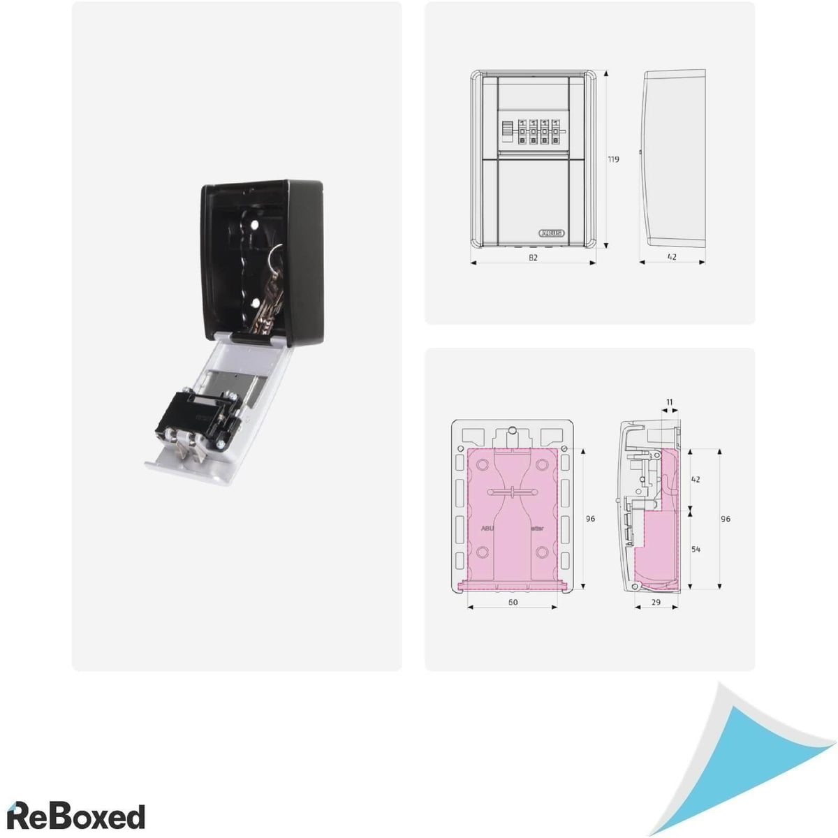 Abus Keygarage 787 Cutie depozitare chei cu cifru LED