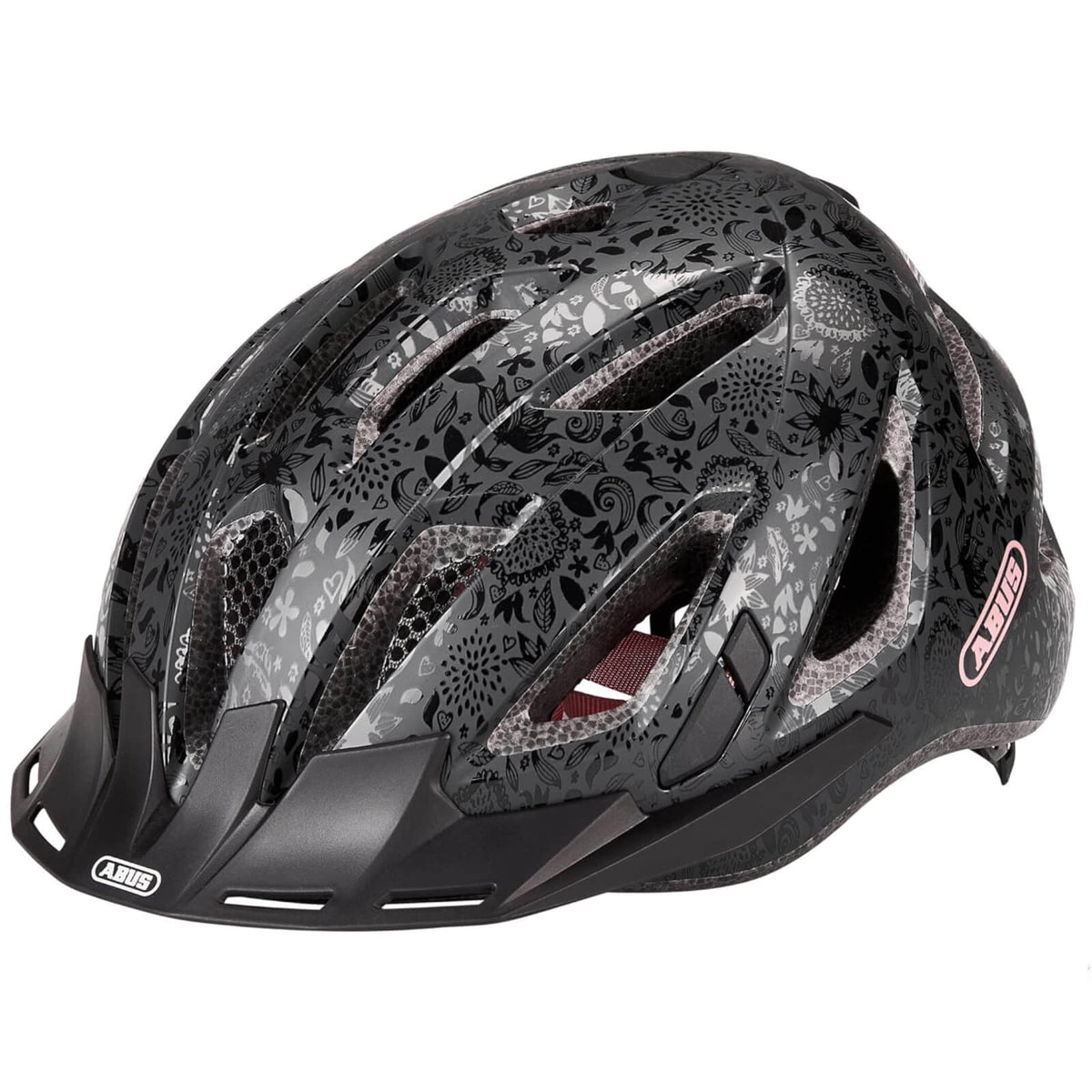 Abus Urban-I 3.0 Casca Bicicleta Black Flora Art S (51-55)