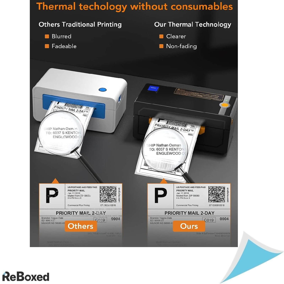 Accwork Imprimanta Termica de Etichete