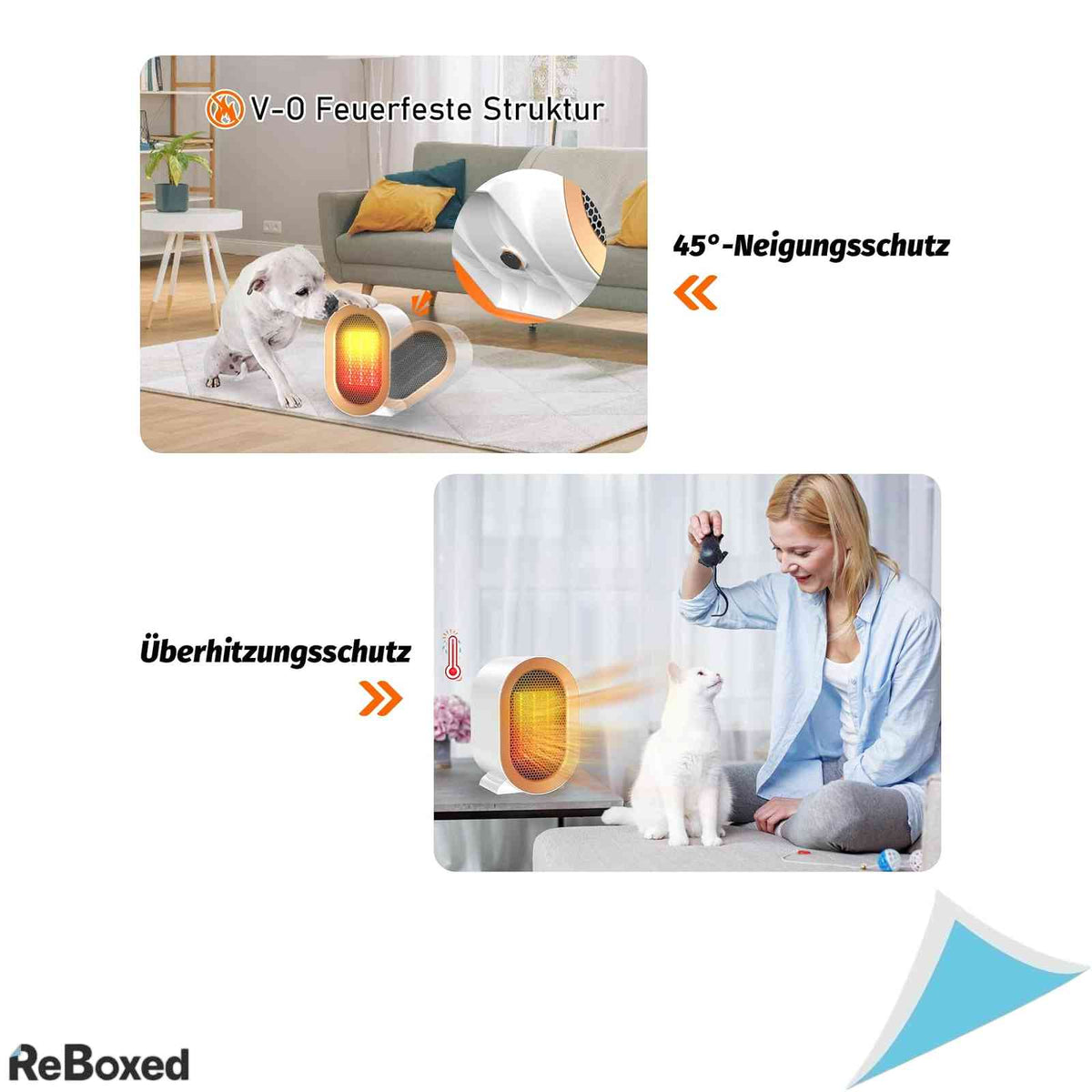 Aeroterma Ceramica Timiyou PTC 1200W, 2 Trepte de Incalzire