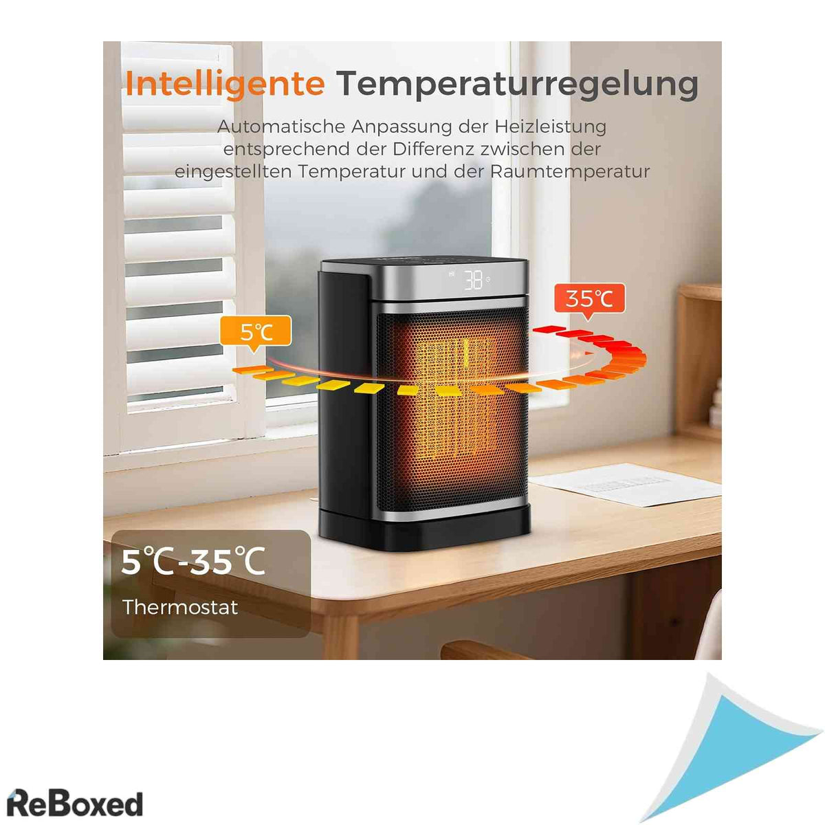Aeroterma Ceramica PTC YASHE Putere 1500W Economica Telecomanda Termostat Oscilatie 70 Grade Timer 24H Protectie Rasturnare si Supraincalzire Silentioasa 34dB Negru