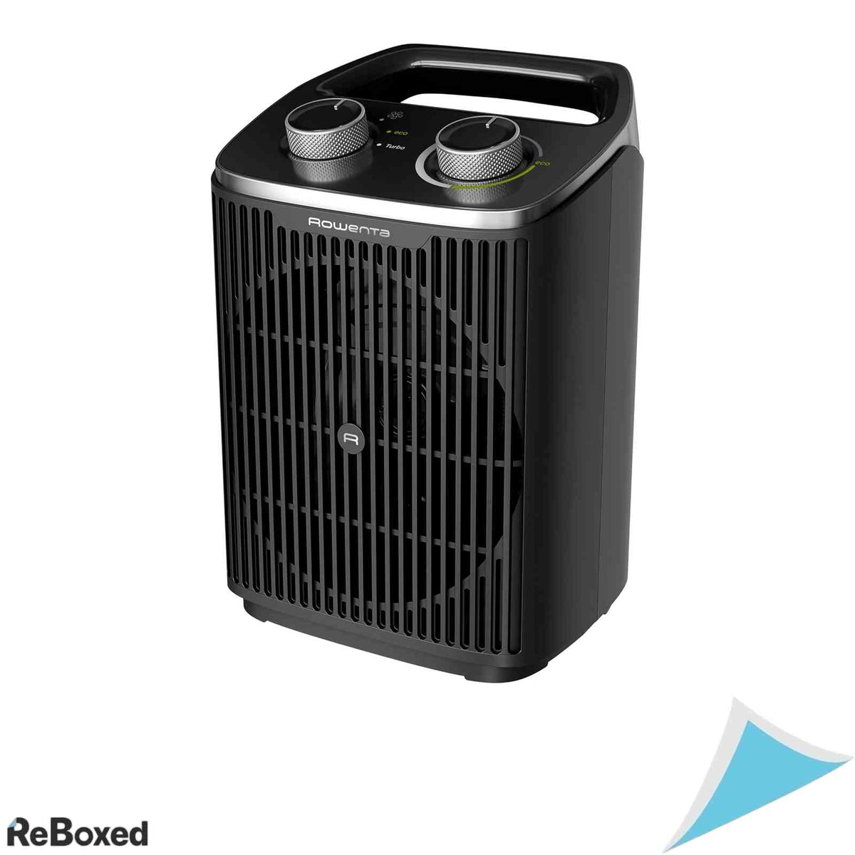 Aeroterma Compacta Rowenta Instant Comfort Compact 2000 Putere Reglabila 2 Trepte Mod Ventilatie Rece Termostat Mecanic Maner Transport Negru/Gri