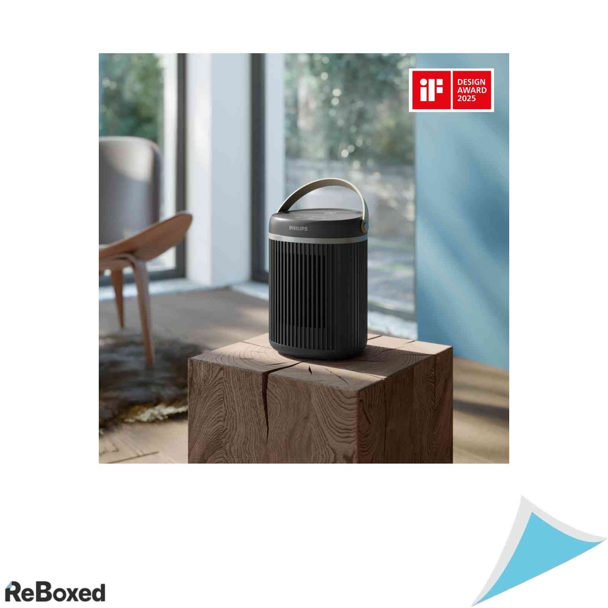 Aeroterma Inteligenta Conectata Philips Seria 3000 Putere 2000W Incalzire Rapida EcoAI Economie Energie Oscilatie 45 Grade Silentios 24dB Aplicatie Air Plus Gri Inchis