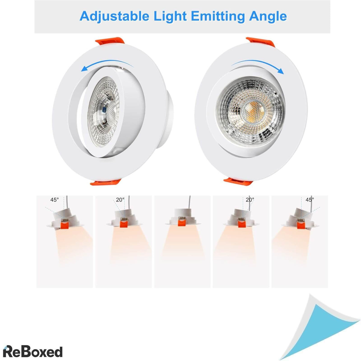 Aialun Flat Set 10 Spoturi LED Incastrate 230V 6W IP44 500lm 3000K