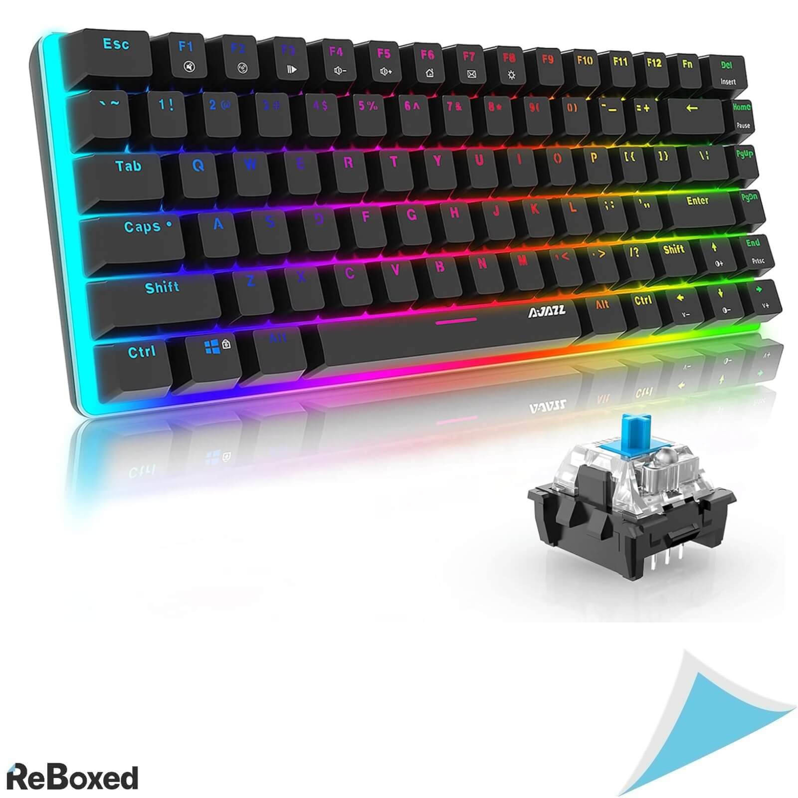 Ajazz AK33 Tastatura Mecanica Gaming RGB QWERTY 82 Taste