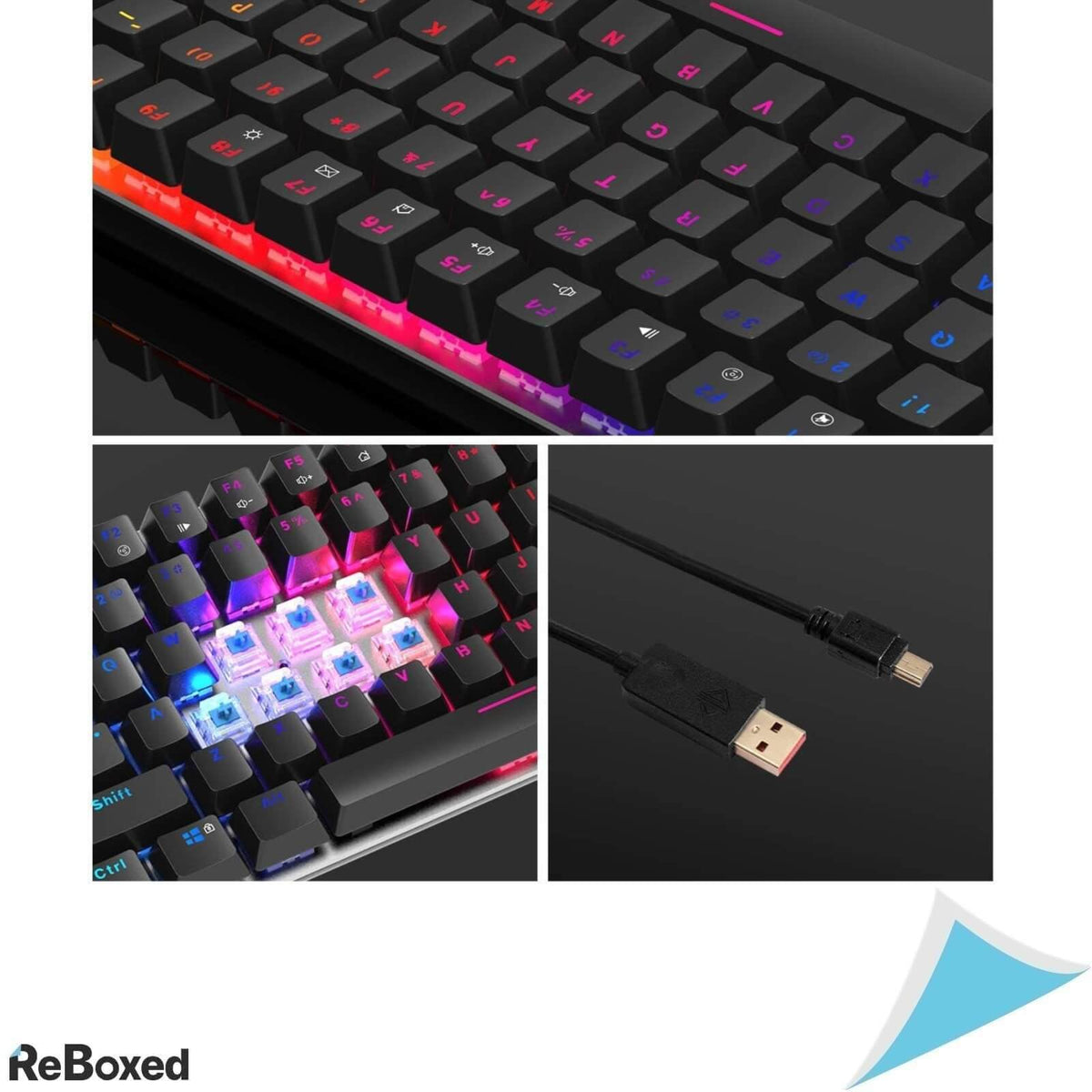 Ajazz AK33 Tastatura Mecanica Gaming RGB QWERTY 82 Taste