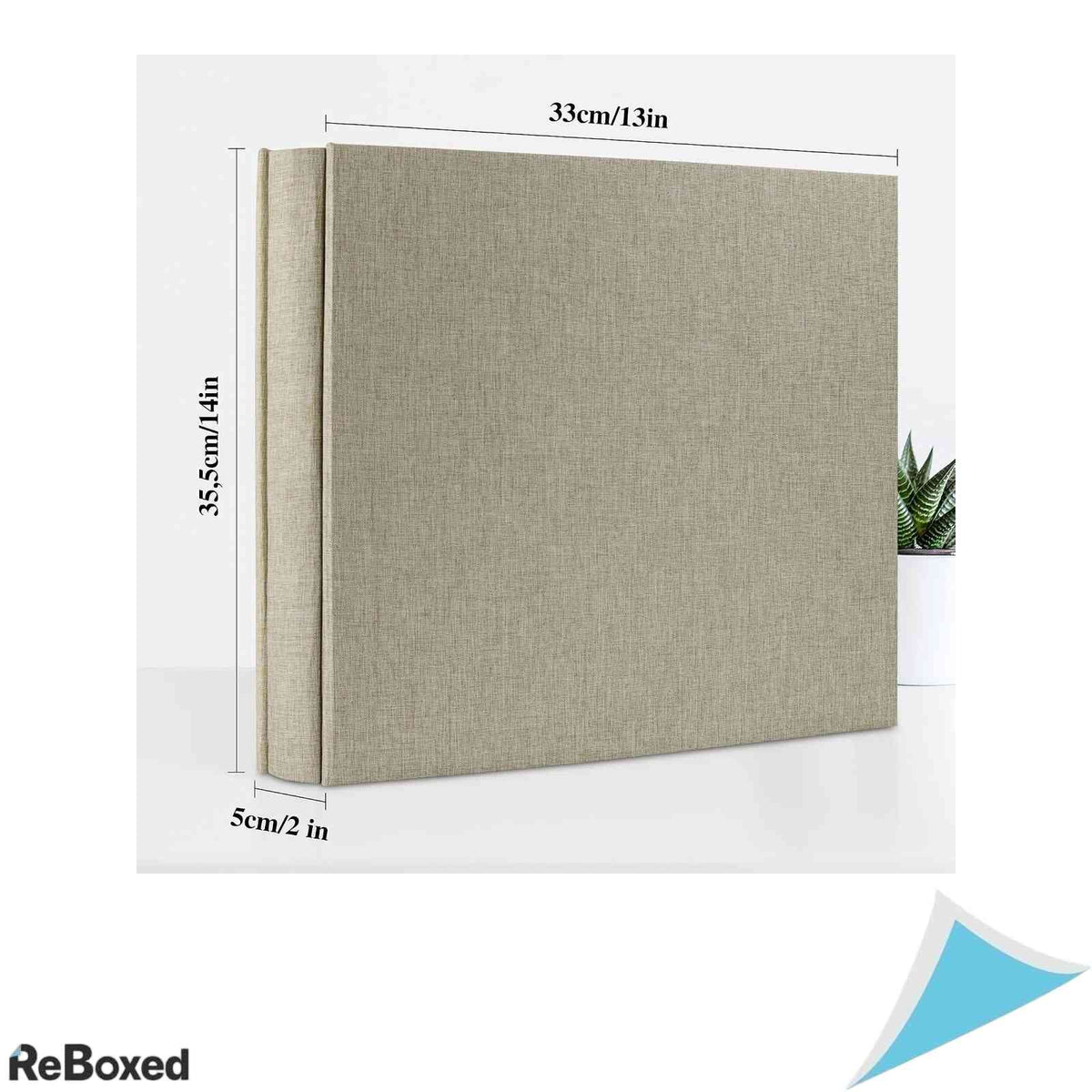 Album Foto Vienrose 600 Poze 10x15 cm Coperta din In Bumbac Buzunare Slip-in Pagini Negre Beige