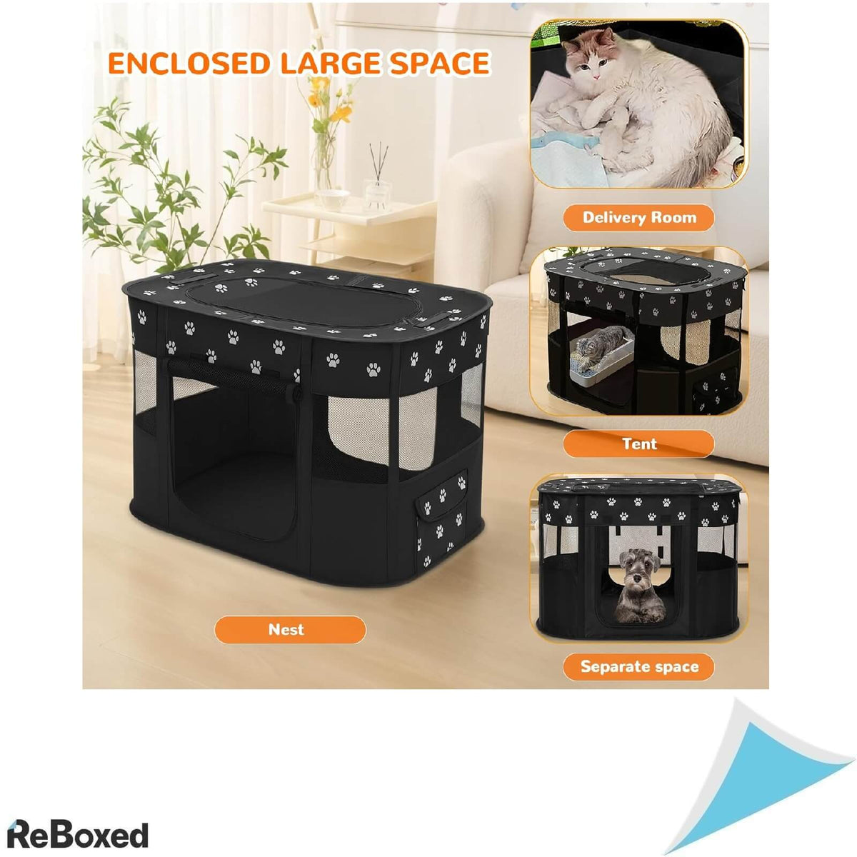 Allsopets Tarc Pliabil pentru Animale de Companie M