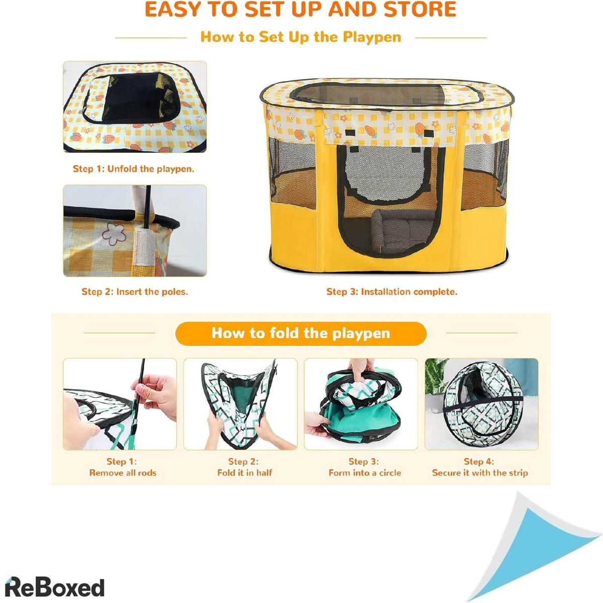 ALLSOPETS Tarc Pliabil pentru Animale Marimea M