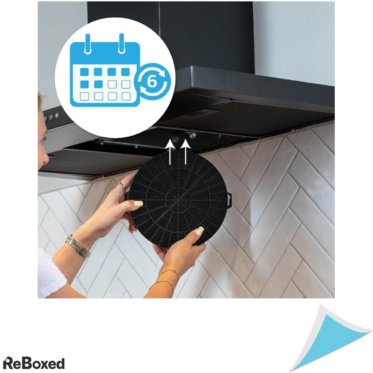 Allspares 2 x Filtre de Carbune Activ pentru Hote