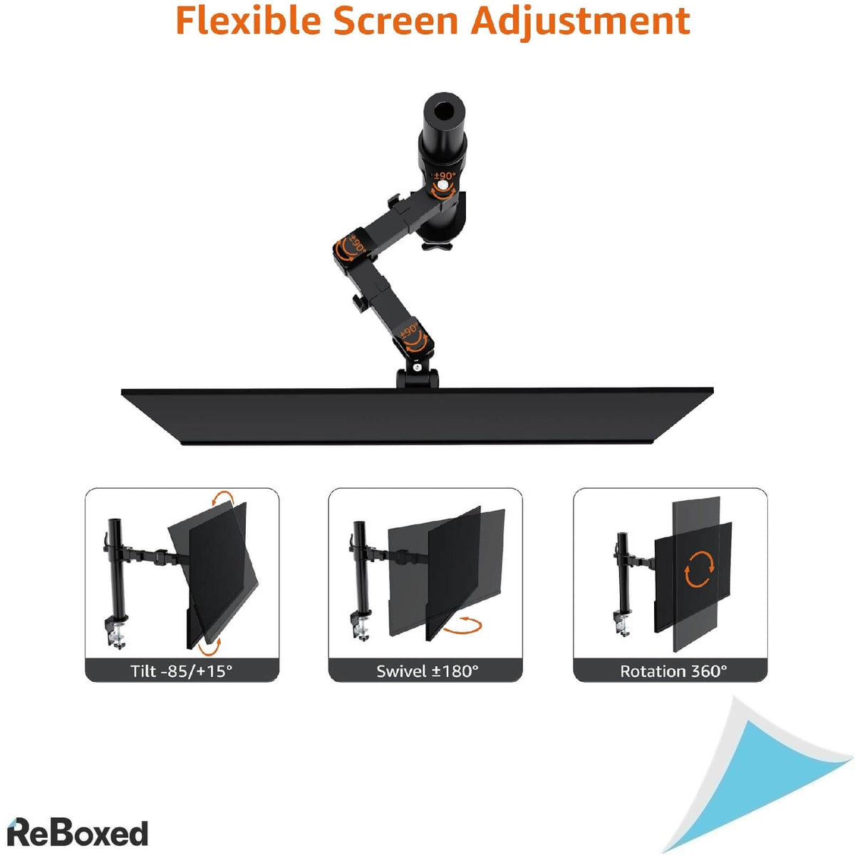 Amazon Basics Suport Reglabil pentru Monitor 30 Inch