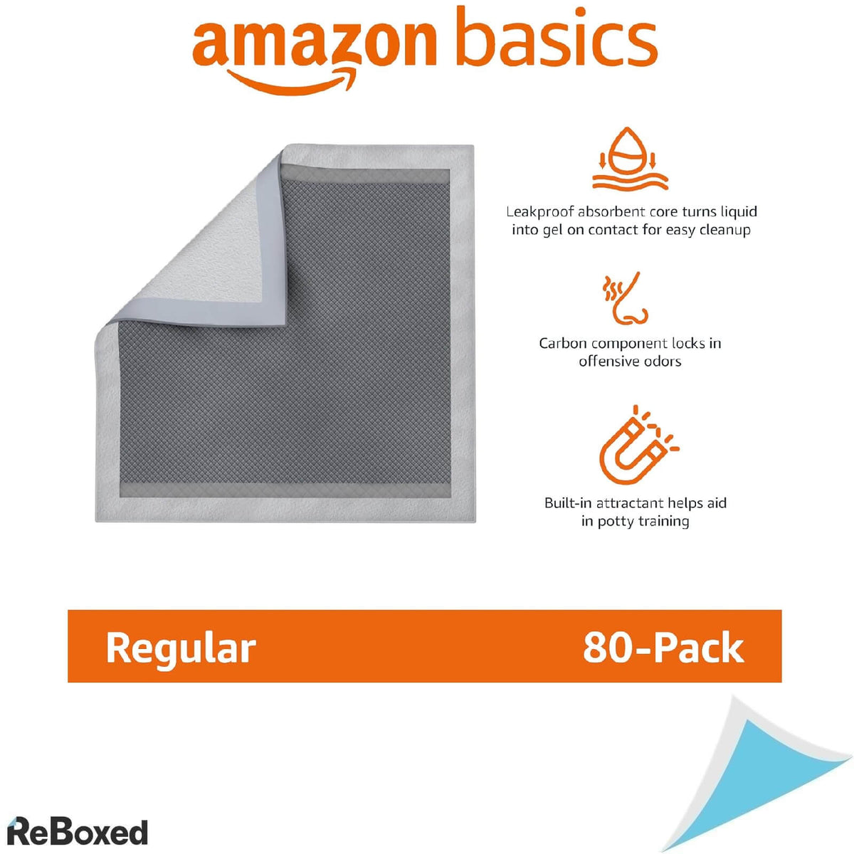 AmazonBasics 120 Pad-uri Absorbante pentru Caini 56x56 cm
