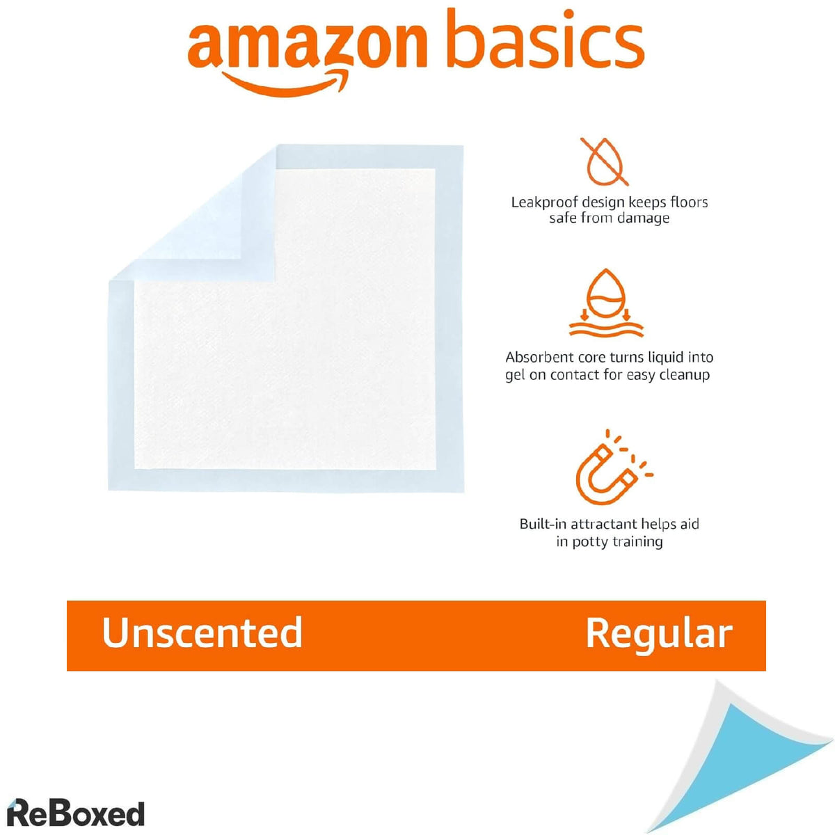 Amazon Basics 50 Pad-uri Absorbante pentru Caini 56x56 cm