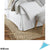 AmazonBasics Husa de Pat  cu Volane Alb Stralucitor 137 x 191 x 41 cm