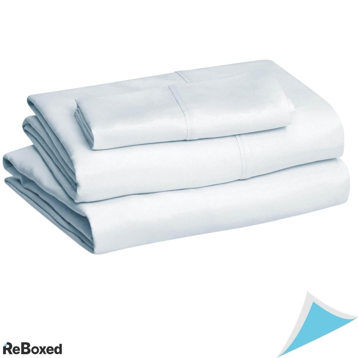 AmazonBasics Set Lenjerie de Pat din 3 Piese Albastru Deschis