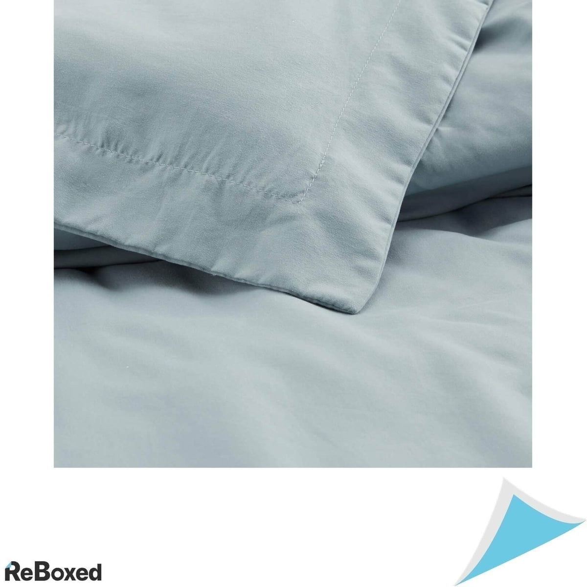 AmazonBasics Set Lenjerie de Pat Plic Pilota 168 x 229 Fata Perna 51 x 66 Spa Albastru