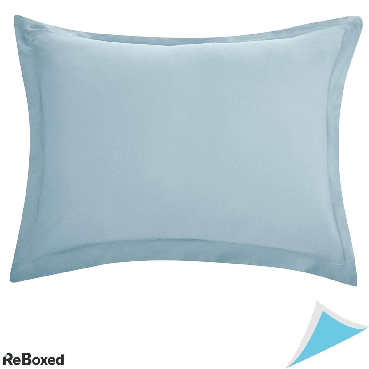 AmazonBasics Set Lenjerie de Pat Plic Pilota 224 x 224 si 2 Fete Perna 51 x 66 Albastru Spa