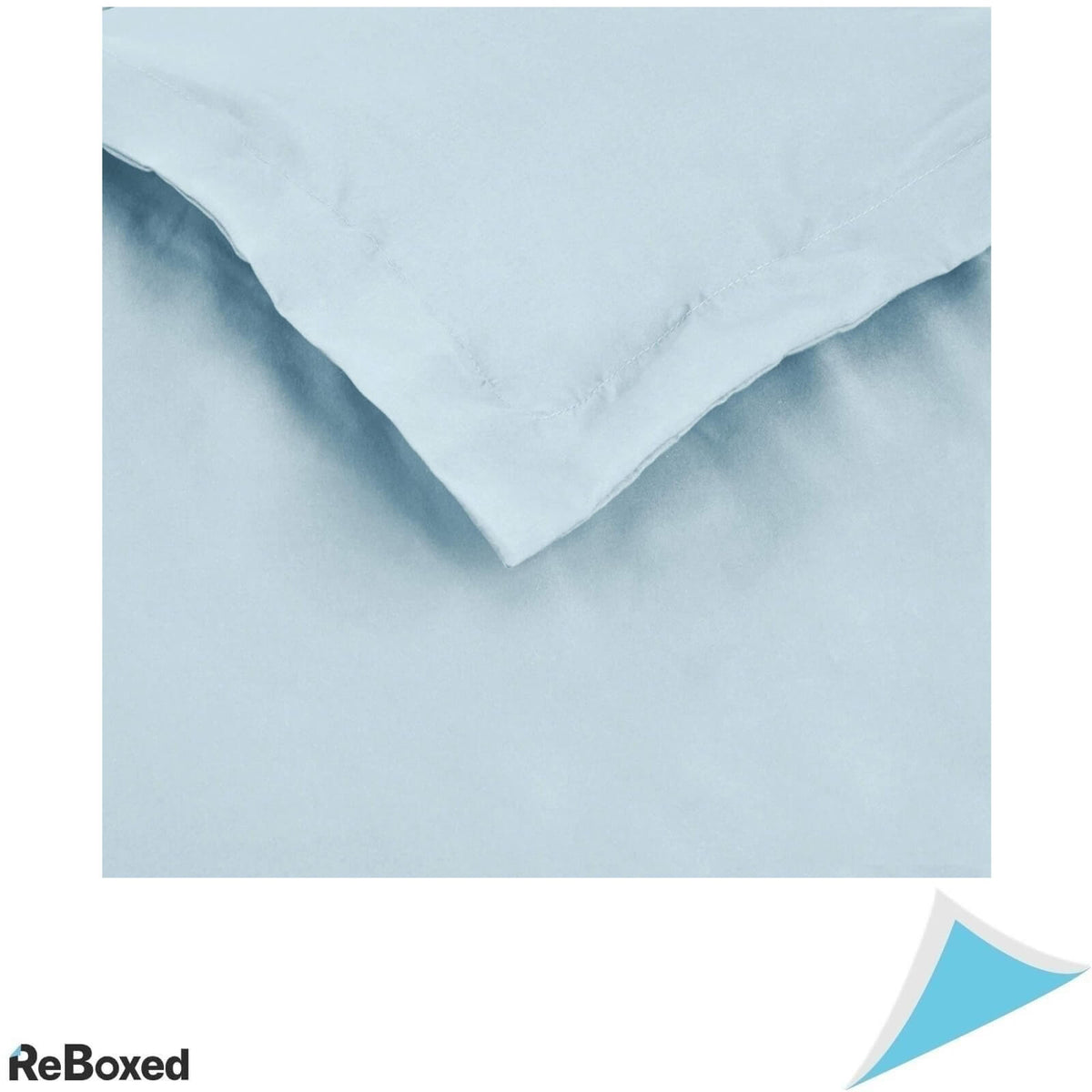 AmazonBasics Set Lenjerie de Pat Plic Pilota 224 x 224 si 2 Fete Perna 51 x 66 Albastru Spa