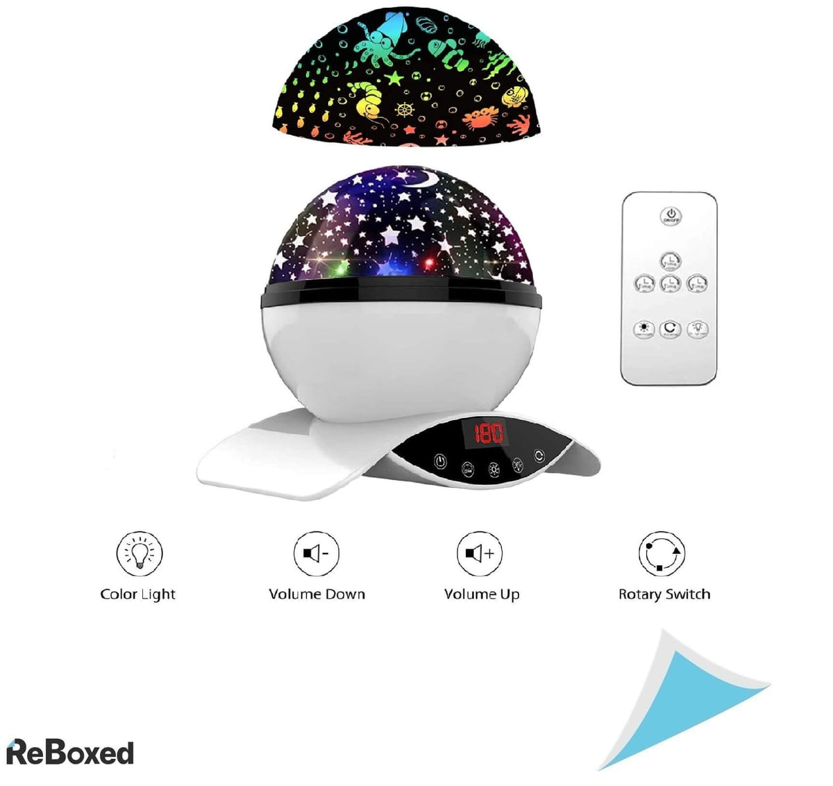 Amouhom Starry Sky Proiector Rotativ LED Stele Colorate