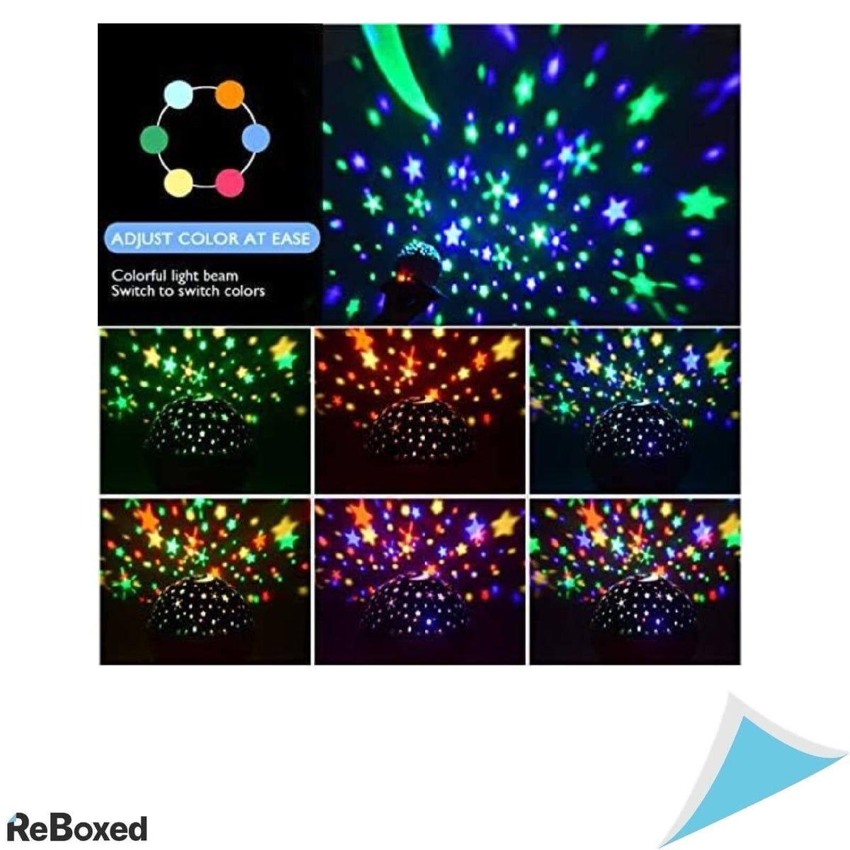 Amouhom Starry Sky Proiector Rotativ LED Stele Colorate