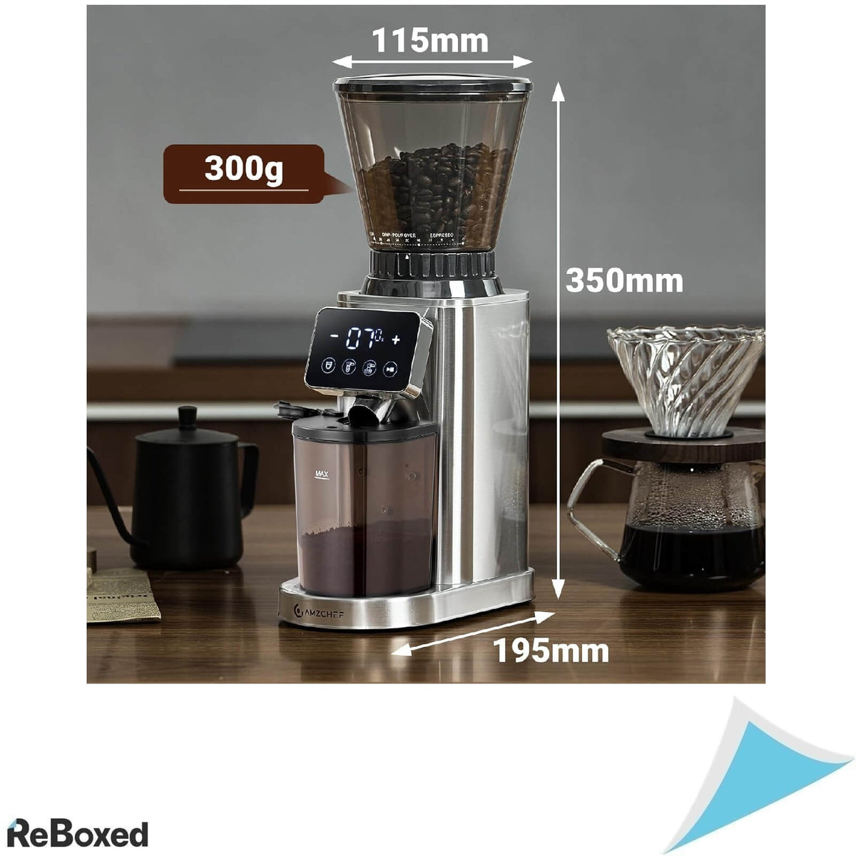 AMZCHEF Rasnita de Cafea Electrica