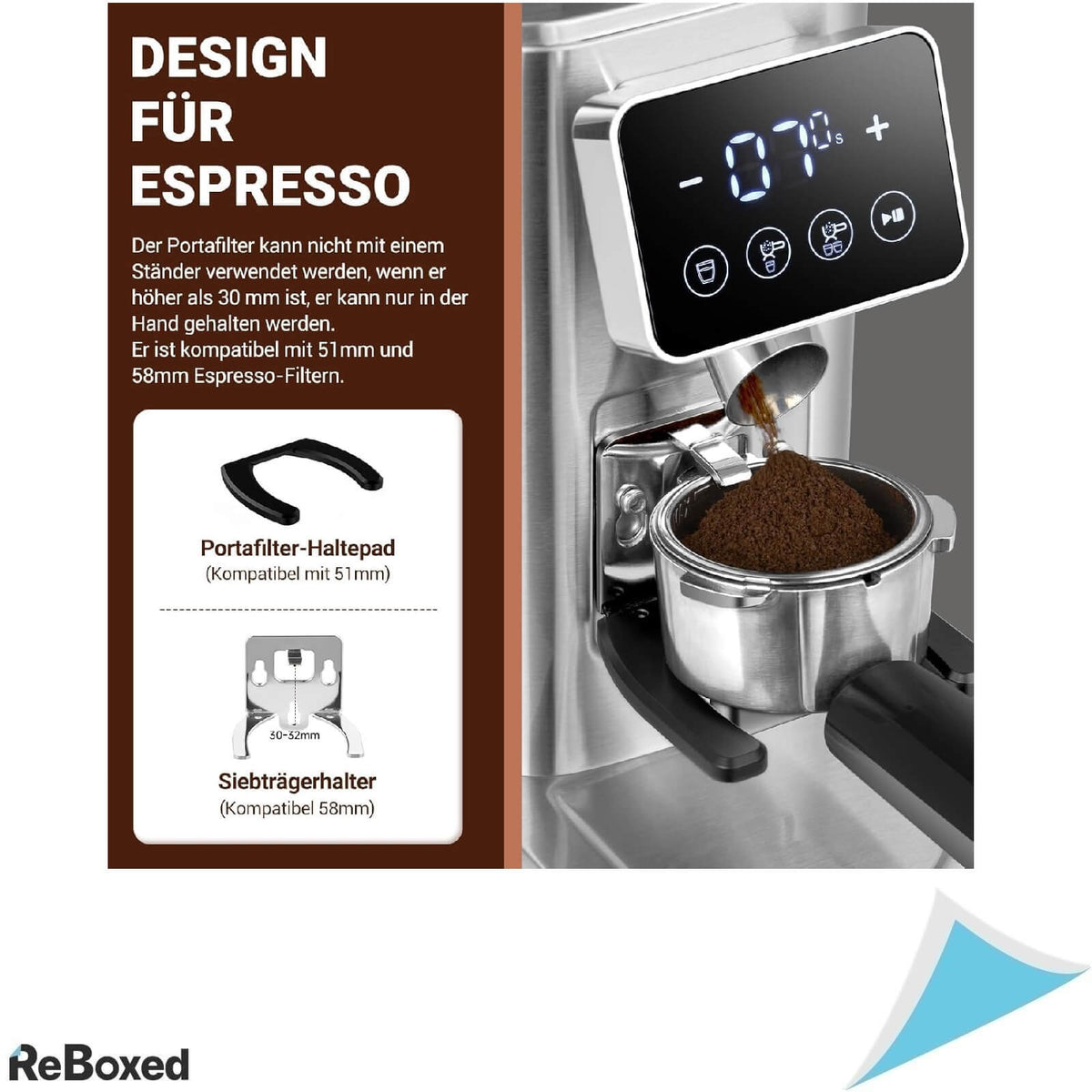 AMZCHEF Rasnita de Cafea Electrica