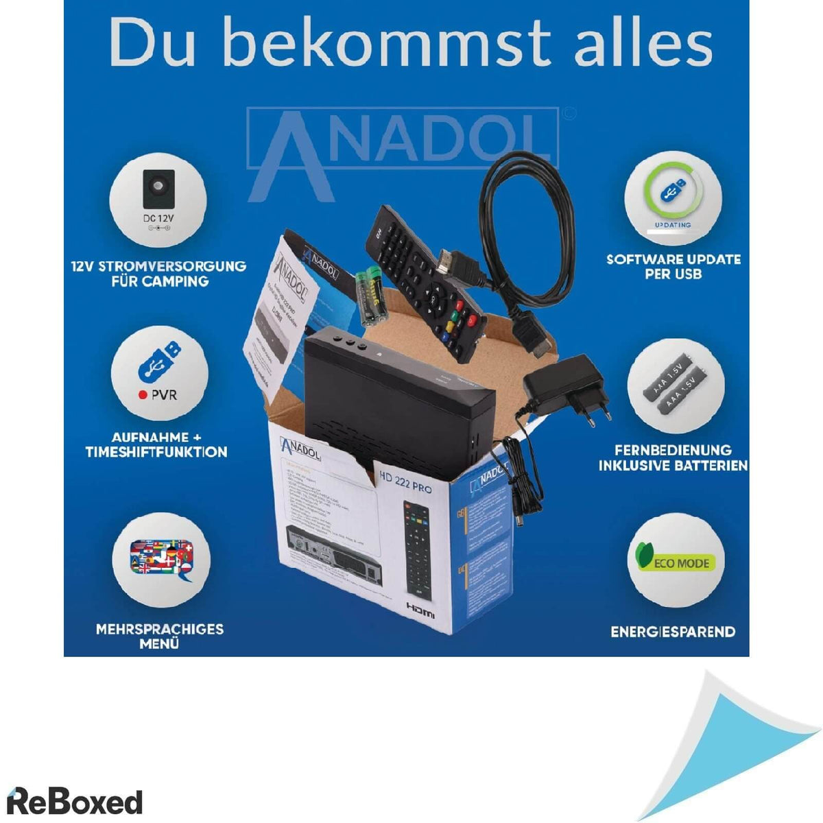 Anadol HD 222 Pro Receptor satelit 1080P HDMI