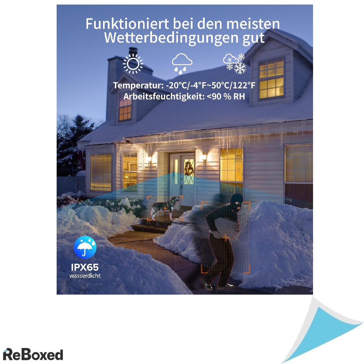 Ankway Sonerie Video WiFi 1080P – Sonerie Intelligente cu Camera, PIR, Audio 2-Way, Night Vision, IP65