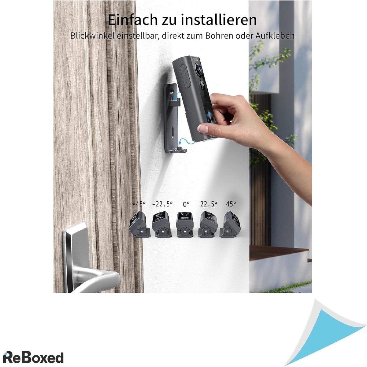 Ankway Sonerie Video WiFi 1080P – Sonerie Intelligente cu Camera, PIR, Audio 2-Way, Night Vision, IP65