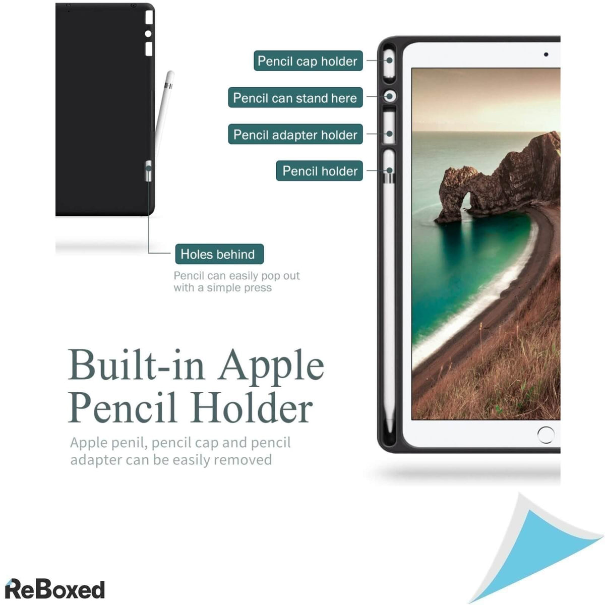 Antbox Husa pentru iPad 10.2 Inch 7th 8th Generation Albastru Deschis