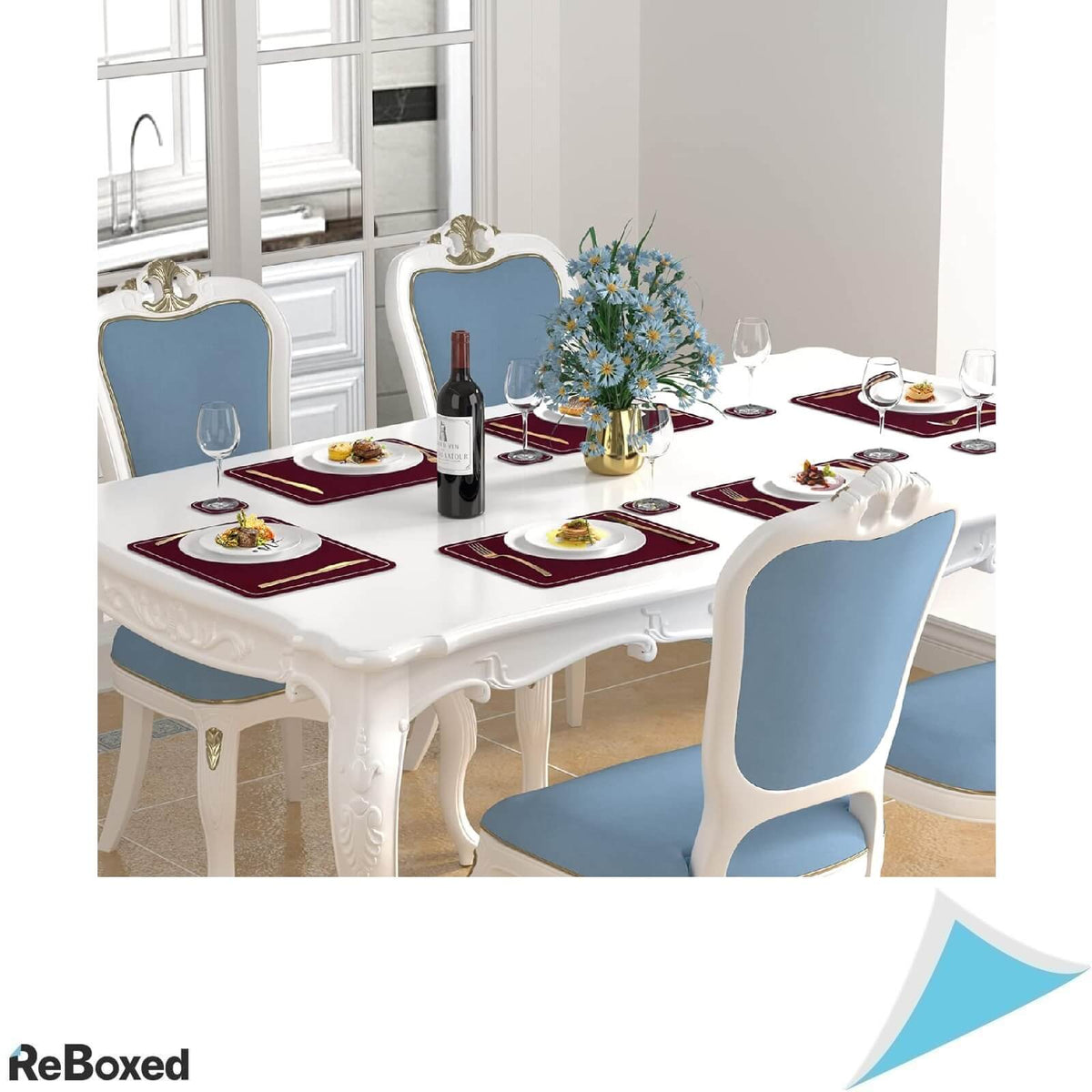 Aoeeppa Set 6 Covorase pentru Masa 41 x 31 cm Rosu