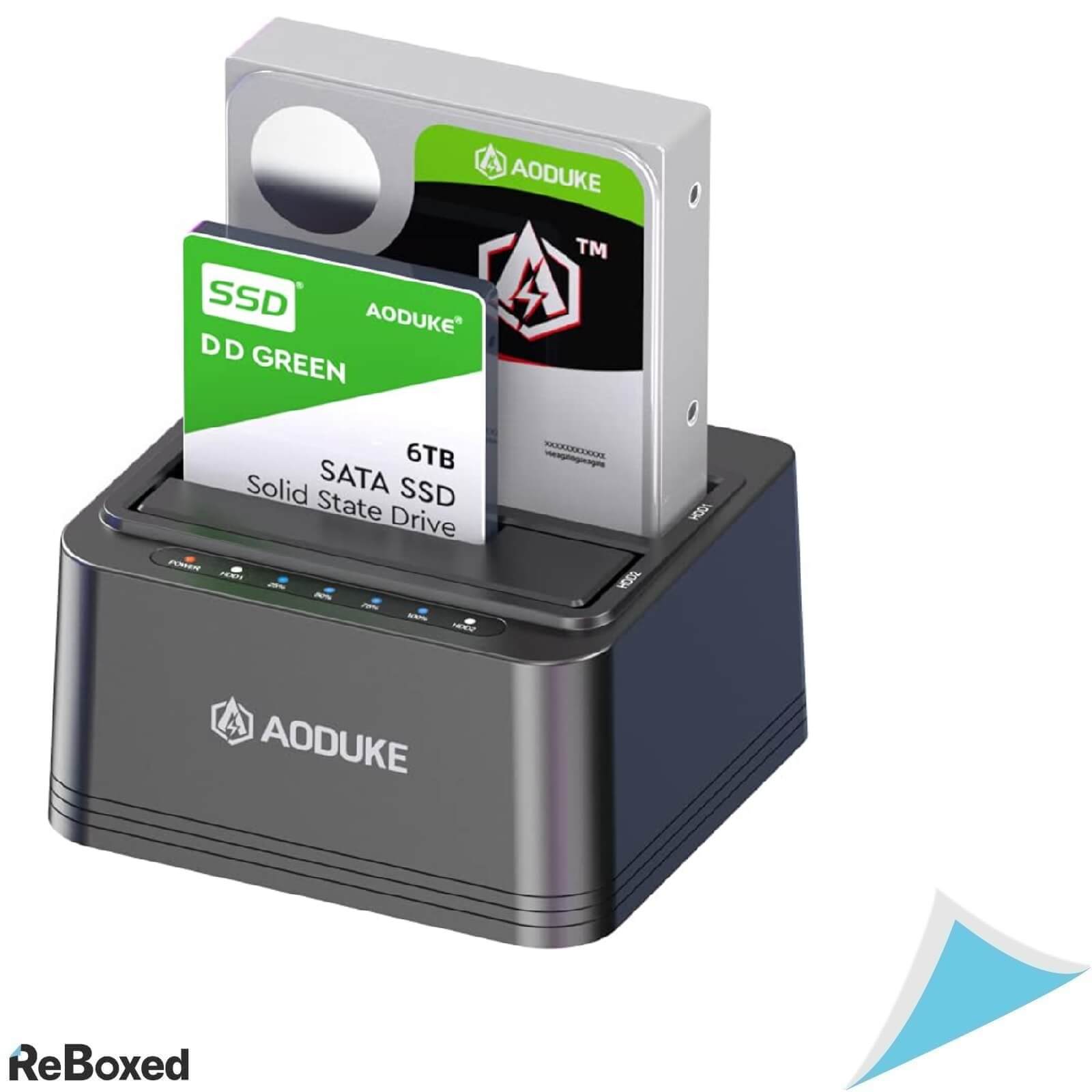 Aojue USB 3.0 Statie de Andocare pentru Hard Disk extern Dual Bay