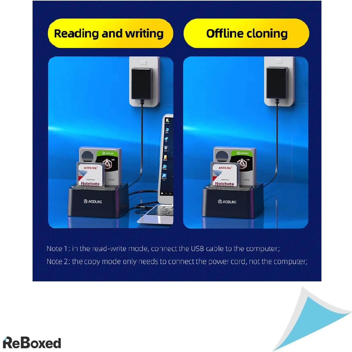 Aojue USB 3.0 Statie de Andocare pentru Hard Disk extern Dual Bay