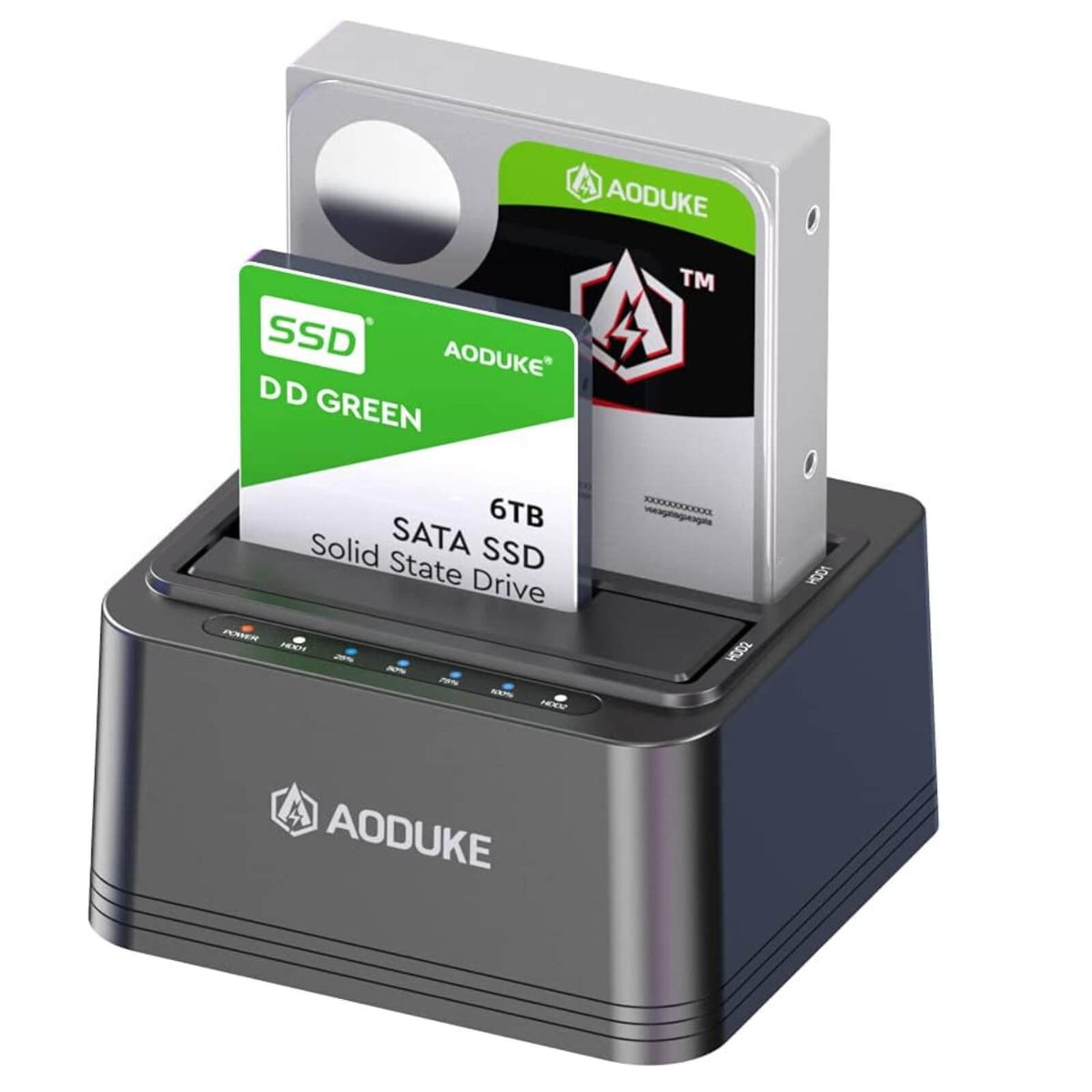 Aojue USB 3.0 Statie de Andocare pentru Hard Disk extern Dual Bay