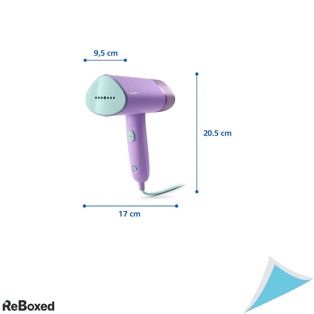 Aparat de Calcat cu Abur Portabil Philips Seria 3000 STH3010/30 1000W Compact si Pliabil Rezervor 100 ml Violet