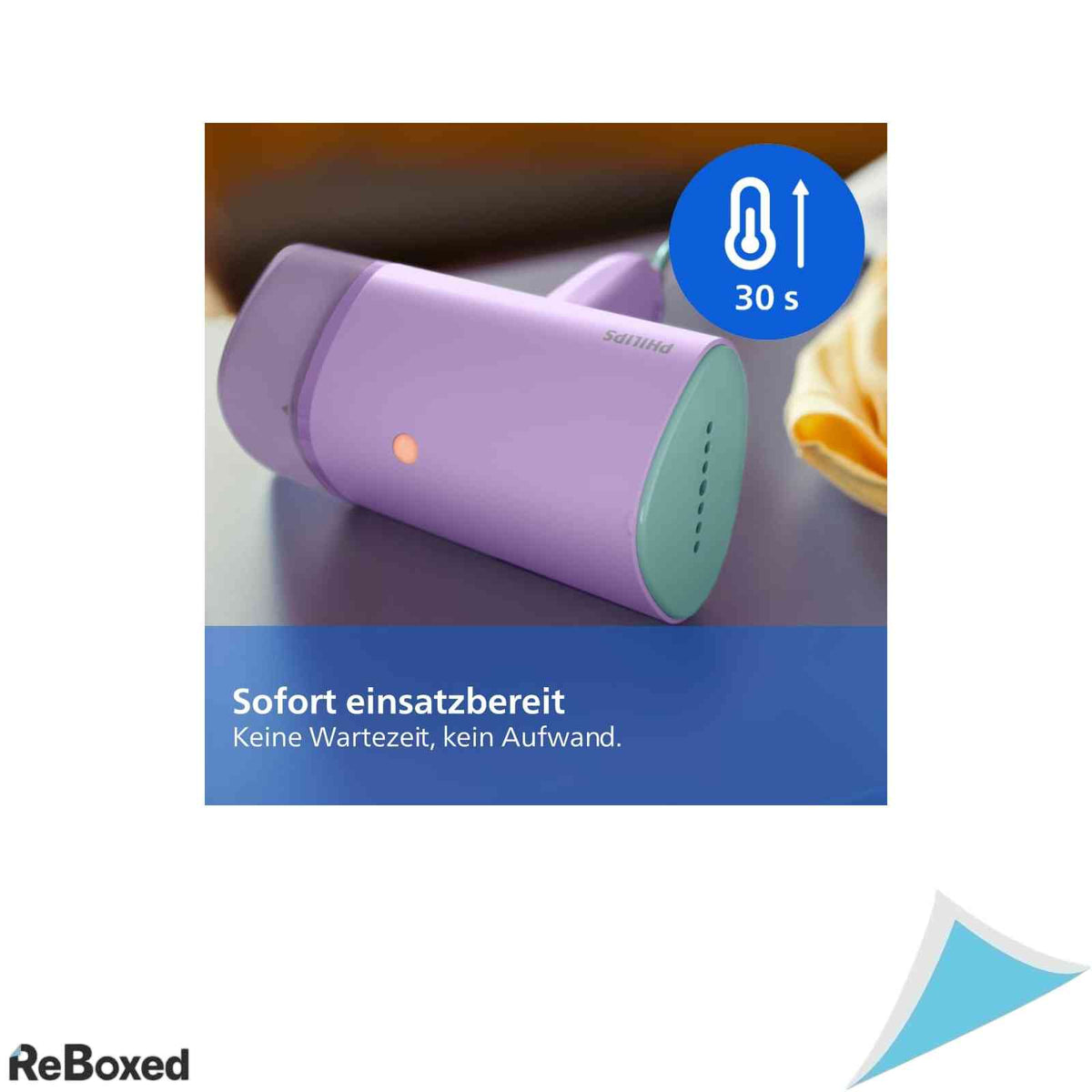 Aparat de Calcat cu Abur Portabil Philips Seria 3000 STH3010/30 1000W Compact si Pliabil Rezervor 100 ml Violet