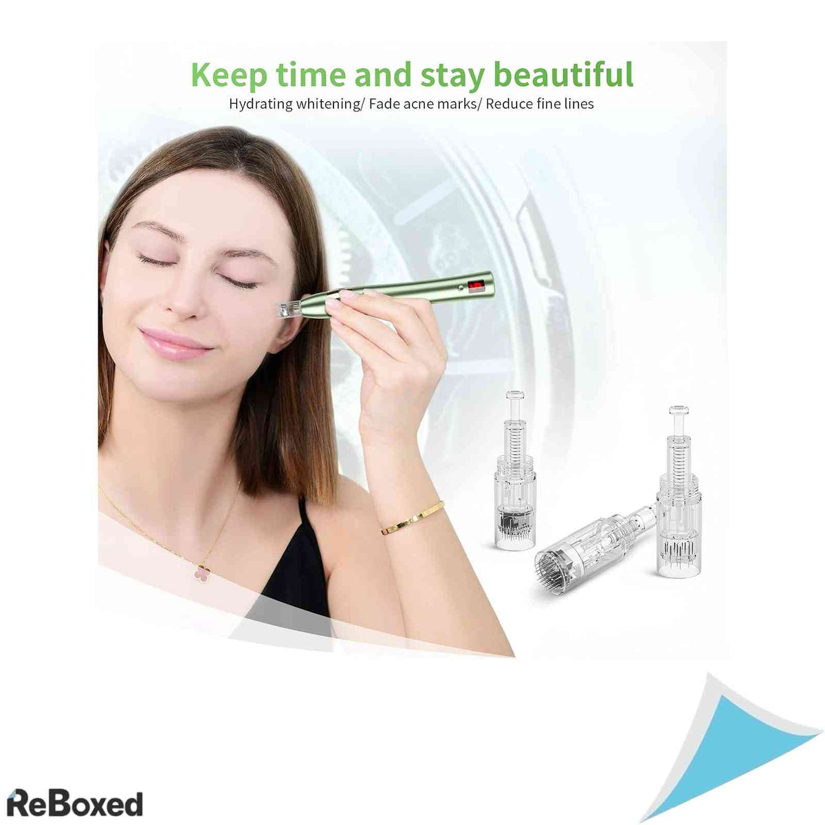 Pen Electric Microneedling Beautlinks Dermapen 0-2.5mm - Aparat Rejuvenare Faciala cu Ecran LCD