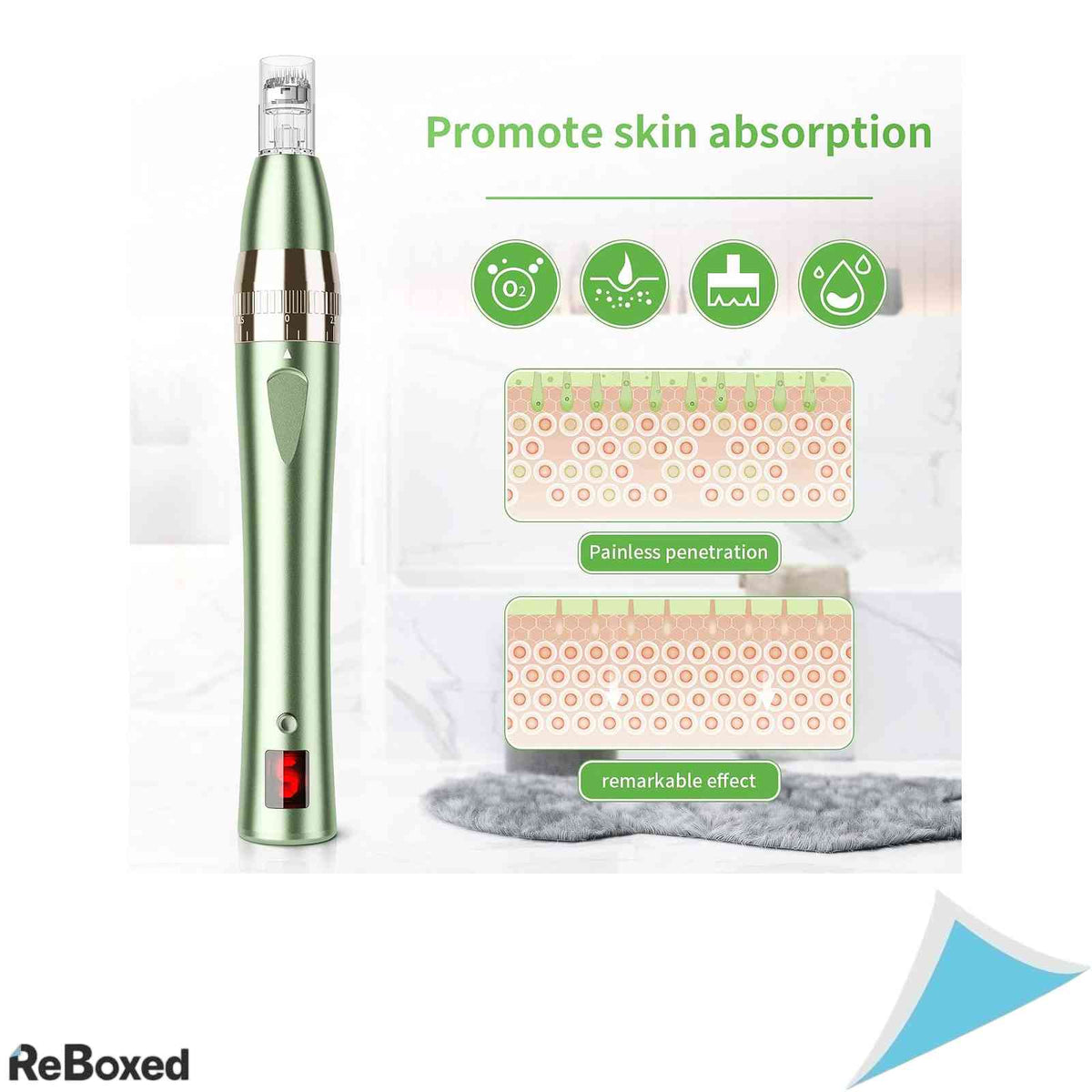Pen Electric Microneedling Beautlinks Dermapen 0-2.5mm - Aparat Rejuvenare Faciala cu Ecran LCD