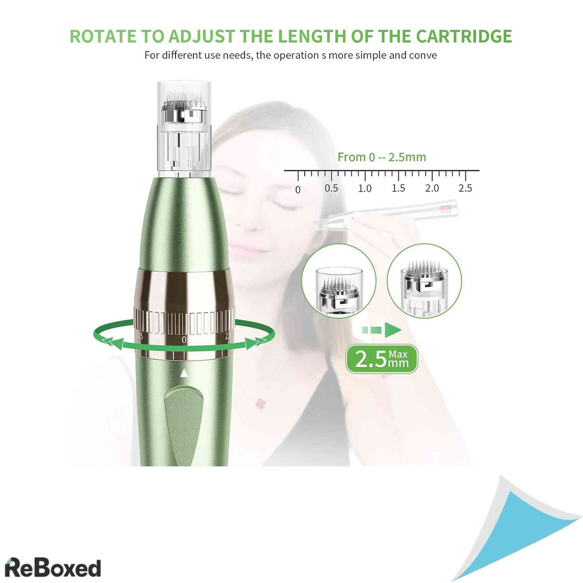 Pen Electric Microneedling Beautlinks Dermapen 0-2.5mm - Aparat Rejuvenare Faciala cu Ecran LCD