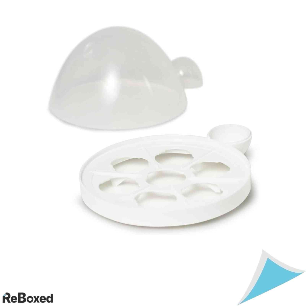 Aparat de Fiert Oua Tristar EK-3074 Capacitate 7 Oua Comutator On Off Cana Gradata si Perforator Oua Capac Transparent Alb