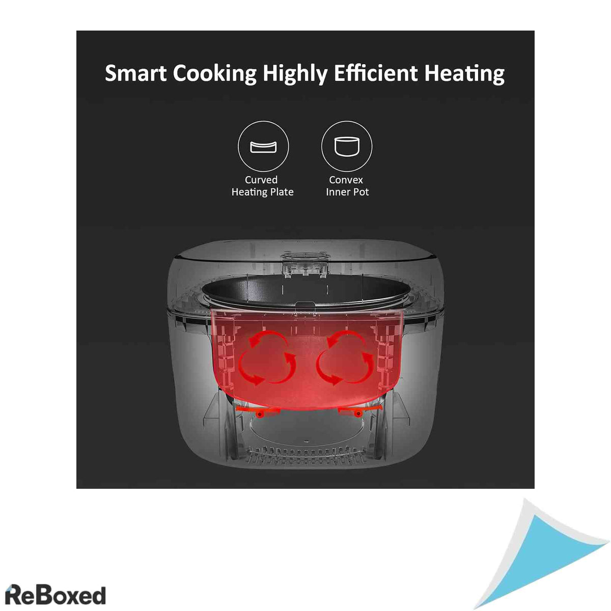 Aparat de Gatit Orez Smart joyami Mini 0.8L Vas Antiaderent Control prin Aplicatie Programare 24h Mentiune Caldura Alb