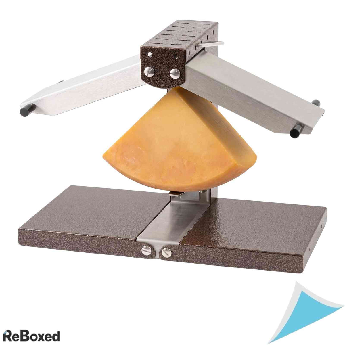 Aparat Traditional Raclette Bron Coucke BREZ01 Putere 230V Rampa Incalzire Reglabila Pliabil pentru 1-4 Persoane Inox Fabricat in Franta