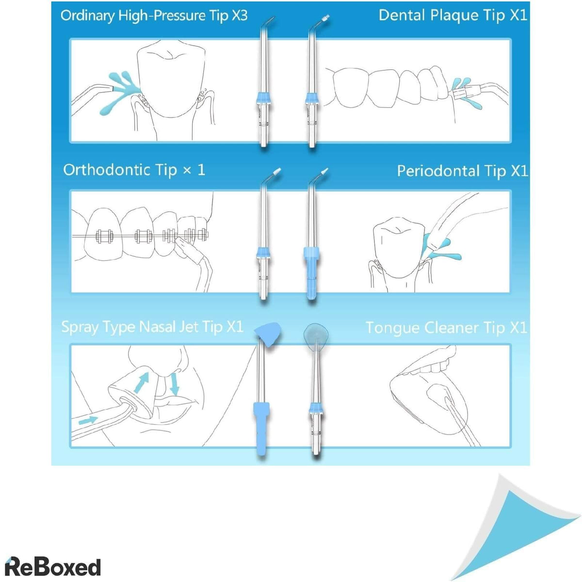 Apiker Irigator Oral pentru Curatarea Dintilor 600ml 10 Niveluri NEGRU