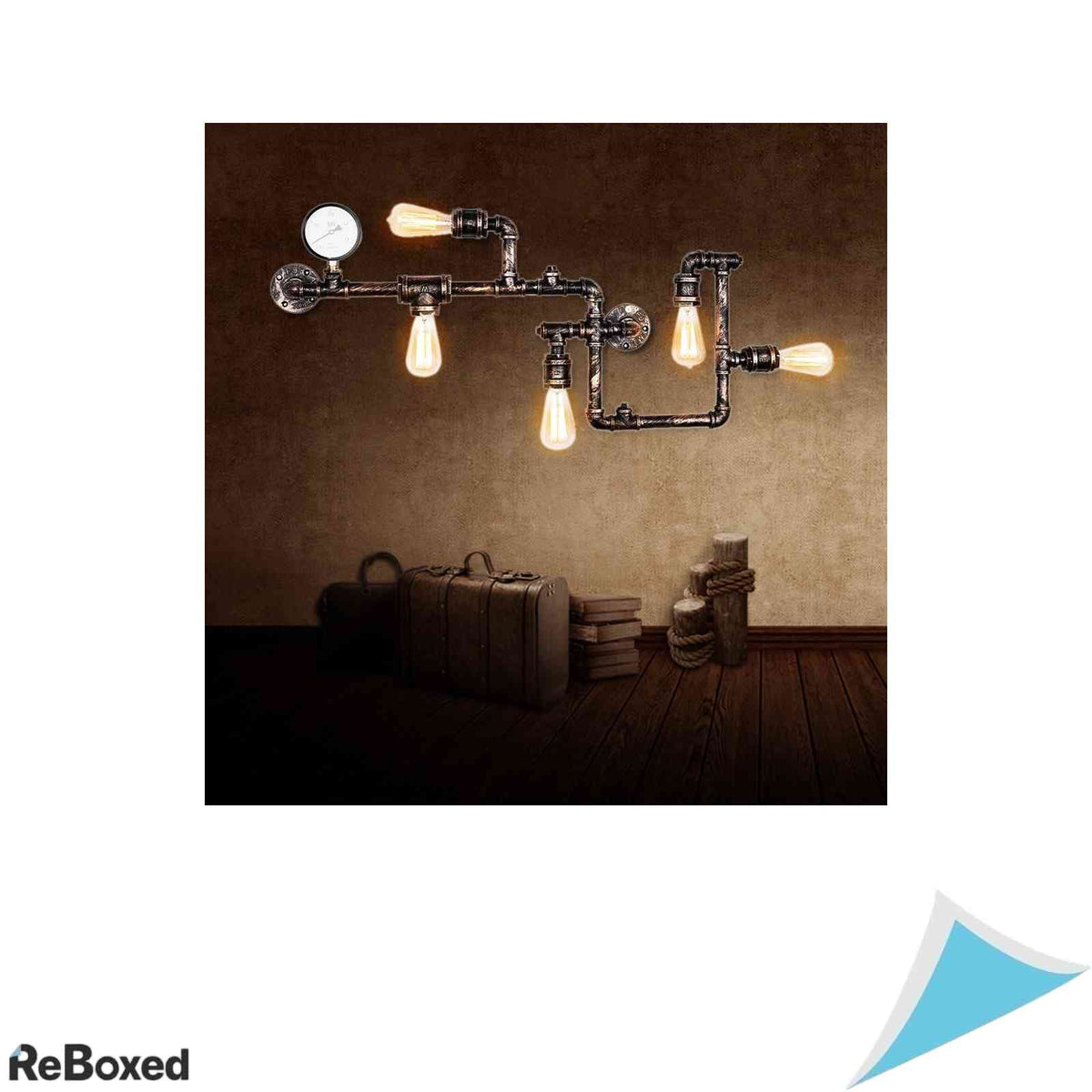 Aplica de Perete Vintage Industriala EDISLIVE Cuva Tevi Steampunk Bronz