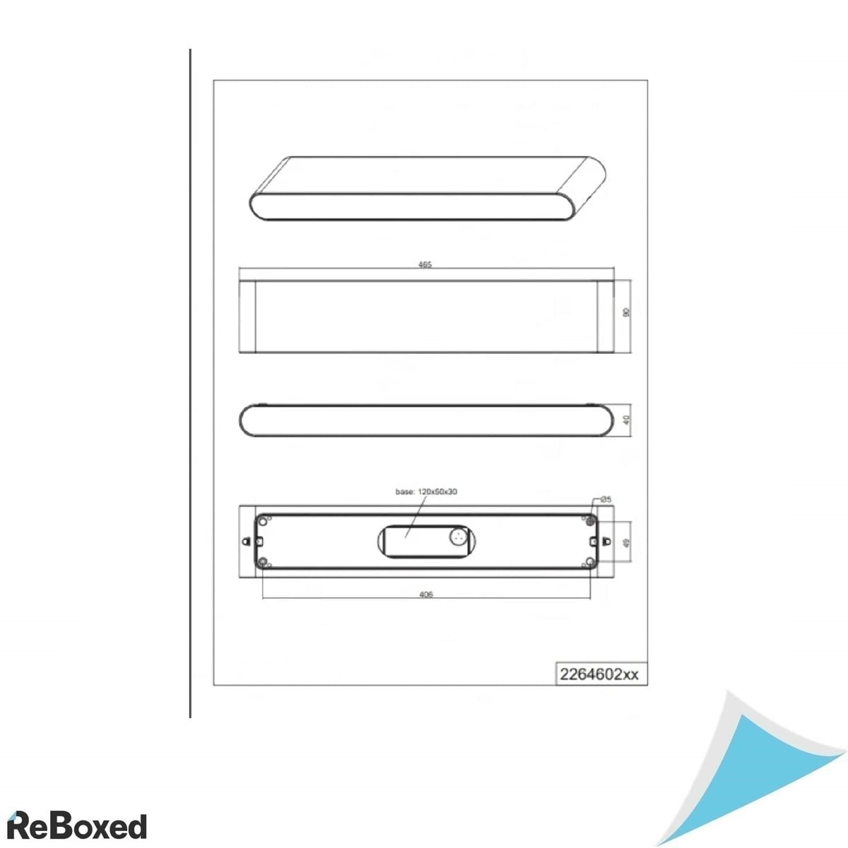Aplica LED de exterior Trio Leuchten Thames II, 2x8W, IP54,